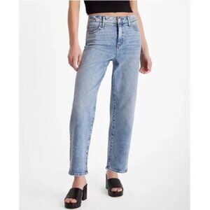 Express Jeans Relaxed Tapered Mid Rise Straight Womens 10 S Stretchy Med Wash